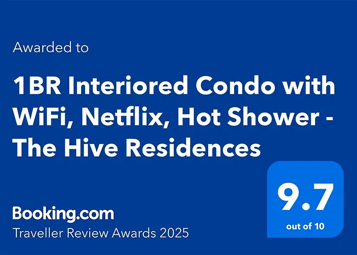 1Br Interiored Condo With Wifi, Netflix, Hot Shower - The Hive Residences